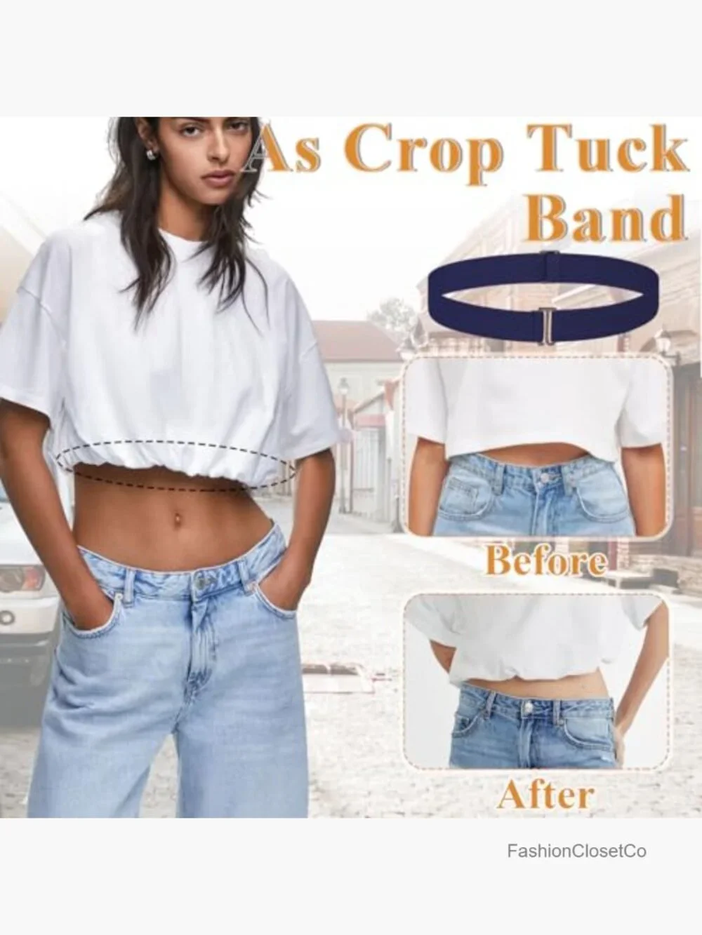 3 Pack No Show Stretch Belts with Flat Buckle, Adjustable Elastic Waist Belts